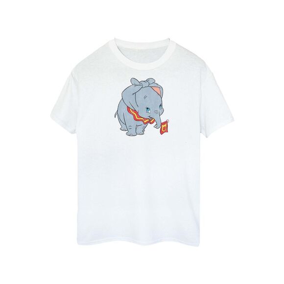 Disney Womens/Ladies Dumbo Classic Tied Up Ears Cotton Boyfriend T-Shirt / White - Picture 1 of 3